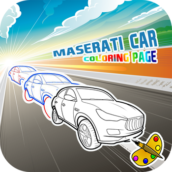 Super Car Maserati Coloring Page For Kids 遊戲 App LOGO-APP開箱王