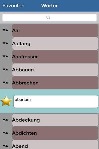 Latein - Wörterbuch screenshot 2