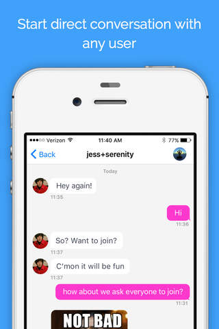 Koo - Anonymous Chatrooms & Group Texting screenshot 3