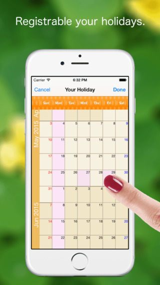 【免費生產應用App】Kurumaki Calendar -month scroll calendar--APP點子