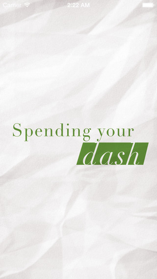Spending Your Dash