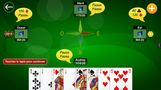 【免費遊戲App】Jeu de Belote SHUA pour iPhone-APP點子