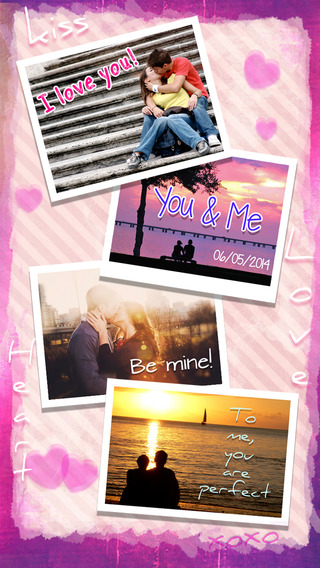 Cute Love Text on Pics - Pic Montage Edit Caption your Photos with Fancy Photo Editor