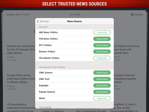 The Old Newspaper for iPad – World and Local News – by Pleeq Software screenshot 3
