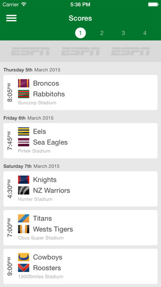 【免費運動App】NRL Live Scores League Now-APP點子