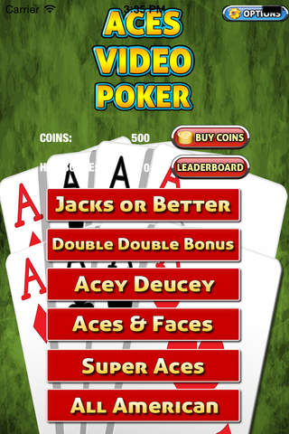 A 4 Aces Video Poker Mania screenshot 3