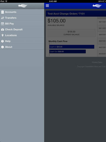 CapitalMark Business for iPad screenshot 2