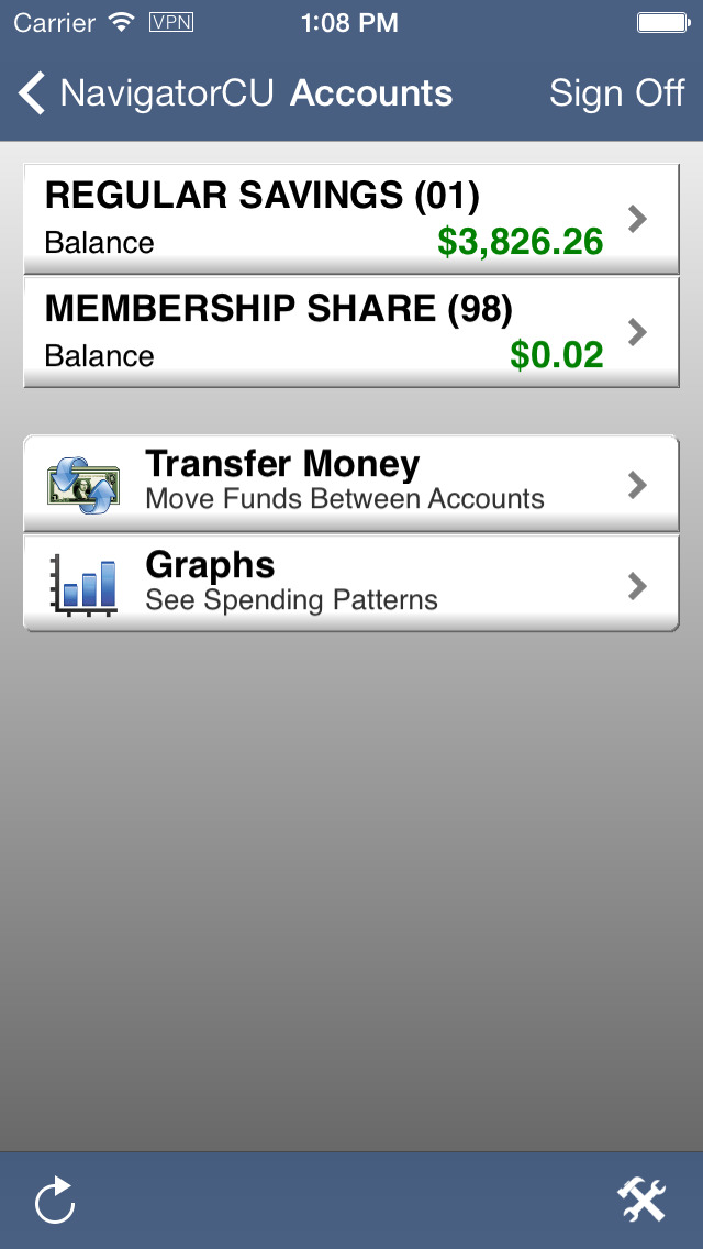 Navigator Credit Union Mobile Banking screenshot 2