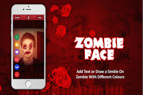 Zombie Face booth.The real scary FX editor Prank that Turn yourself into a real ugly creature! screenshot 3