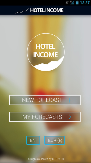 Hotel Income Sales Forecast