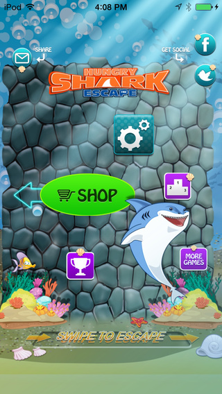 【免費遊戲App】Hungry Shark Escape Pro-APP點子