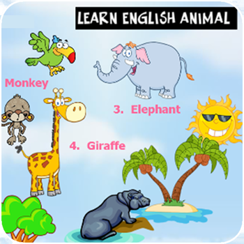 Learn english animal LOGO-APP點子