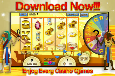 Pharaohs Gold Casino with Rich Slots, Big Roulette Wheel and Double Jackpots! screenshot 2