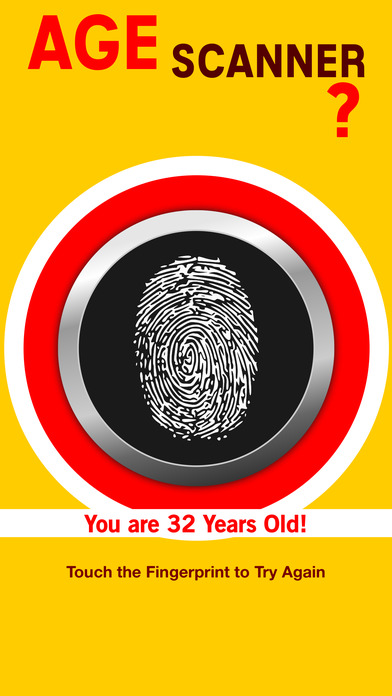 Screenshots of Age Fingerprint Scanner - How Old Are You? Detector Pro for iPhone