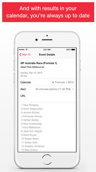 【免費運動App】Formula 2015 Race Calendar (AutoCal)-APP點子