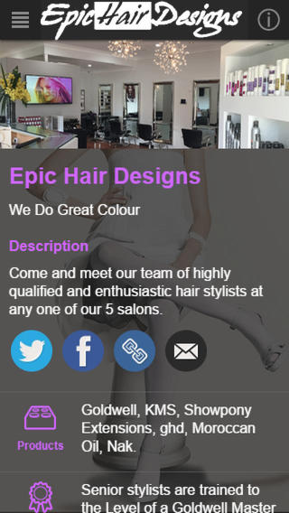 【免費商業App】Epic Hair Designs-APP點子