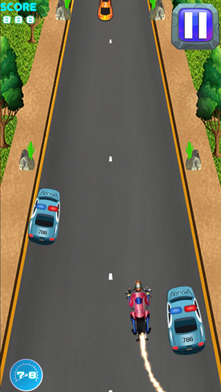 【免費遊戲App】Outlaw Biker Motorcycle Race to Escape Police Car - Top Speed Motor Bike Road Racing,Free-APP點子