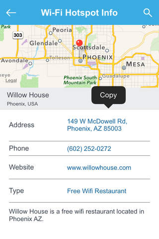 Phoenix Free Wi-Fi Hotspots screenshot 3