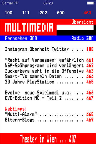 lillyText - ORF Teletext News