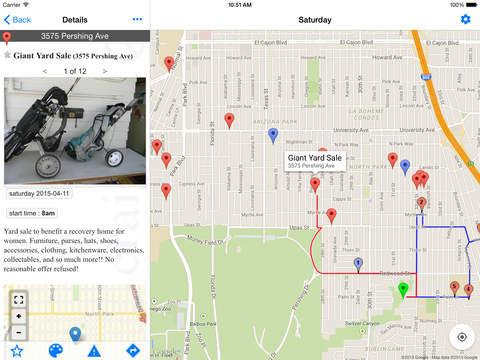 【免費交通運輸App】Yard Sale Treasure Map-APP點子