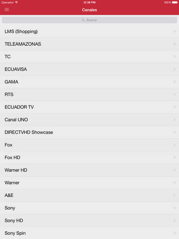 Televisión Ecuatoriana Guía para iPad Gratis