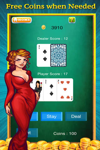 Strip Blackjack - Basic Strategy of Card with a high roller screenshot 2