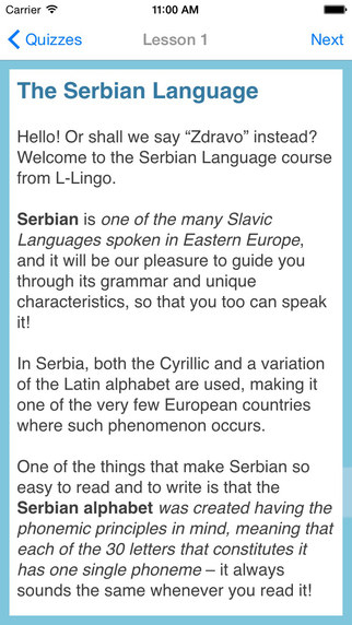 【免費教育App】L-Lingo Learn Serbian-APP點子