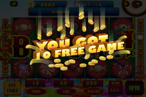 Slots Favorites Cupcake with Candy Blast Casino Game Pro screenshot 4