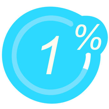 1% - One percent LOGO-APP點子