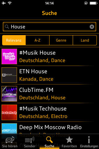 Audi music stream screenshot 3