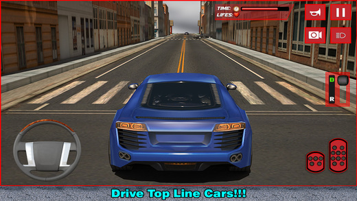 【免費遊戲App】Crazy City Car Driver Simulator 3D - Rush the sports vehicle & drive through the traffic-APP點子