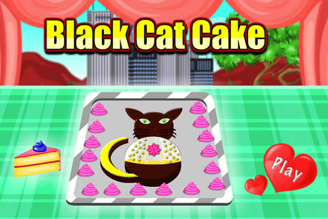Cooking Game Black Cat Cake screenshot 4
