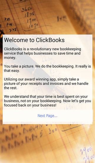 ClickBooks - Bookkeeping as Easy as Taking a Picture