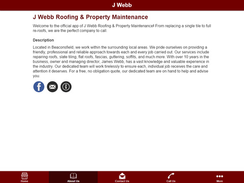 【免費商業App】J Webb Roofing-APP點子