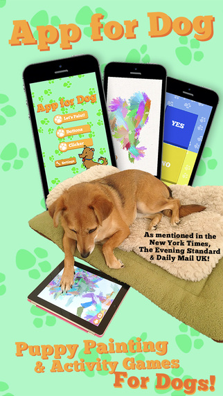 App for Dog - Puppy Painting Button and Clicker Training Activity Games for Dogs