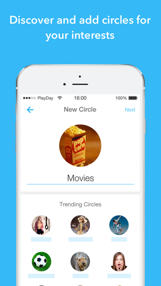 Play Day - social network by interests group chats meetings messenger.