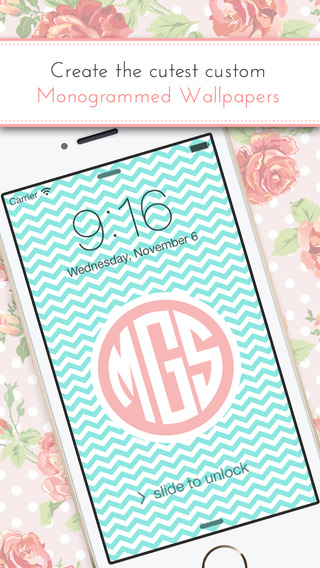 Monogram It Lite - Custom Wallpapers and Backgroun