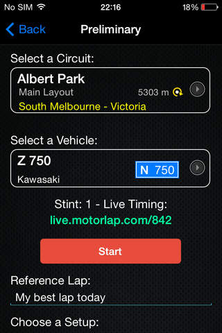 Motorlap GPS Laptimer screenshot 3