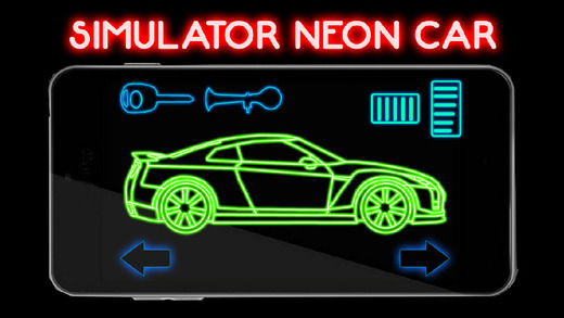 Simulator Neon Car