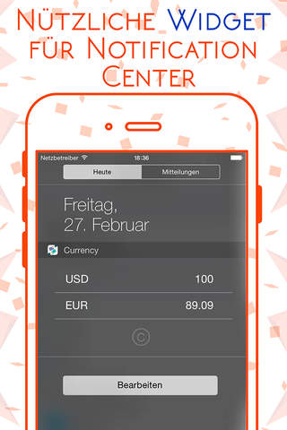 Currency - Worldwide Exchange Rate Converter Widget for Travelers and Businessmen screenshot 2
