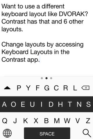 Contrast Keyboard: Swipe, Layouts and More screenshot 3