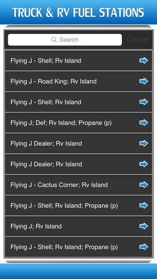 【免費交通運輸App】Truck and RV Fuel Stations-APP點子