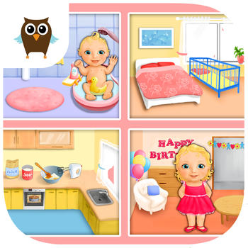 Sweet Baby Girl Dream House, Bath Time, Dress Up, Baby Care and Birthday Party - Kids Game LOGO-APP點子