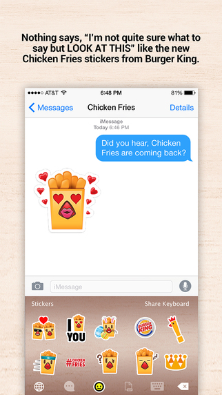 【免費娛樂App】Chicken Fries Keyboard-APP點子