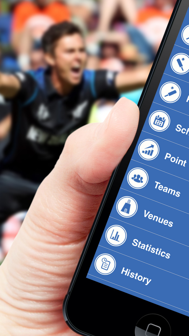 Cricket Live score for World Cup 2015 Pro - commentary, Schedule, Point table
