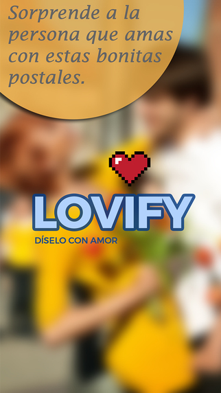 Lovify: Crea postales de amor