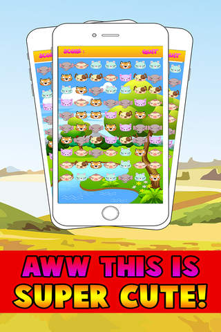 Cute Pet Match Shop - The Ultimate Pocket Farm Puzzle FREE By Animal Clown screenshot 3