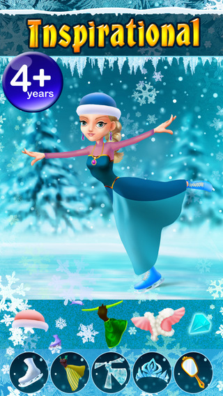 【免費遊戲App】My Ice Skating Snow Princesses Dress Up Game - Free App-APP點子