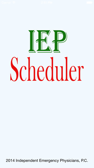 IEP Scheduler