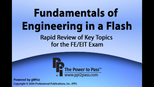 【免費教育App】Fundamentals of Engineering in a Flash: Rapid Review of Key Topics for the FE/EIT Exam-APP點子